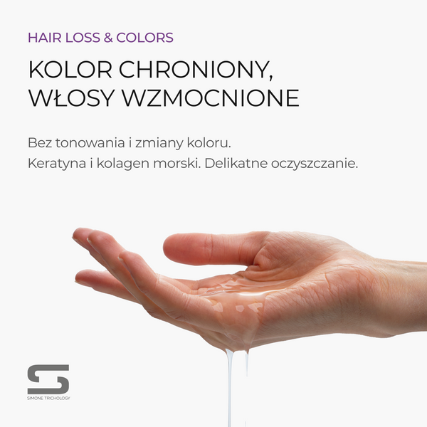 Simone Trichology Hair Loss & Colors Szampon do włosów farbowanych i osłabionych 250 ml