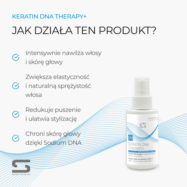 Simone Trichology Keratin DNA Therapy+ Serum regenerujące do skóry głowy i włosów 100 ml