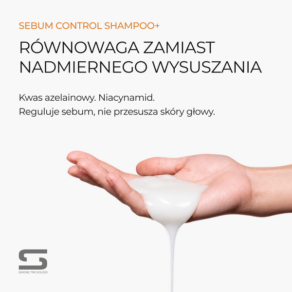 Simone Trichology Sebum Control Shampoo+ Szampon regulujący sebum 250 ml