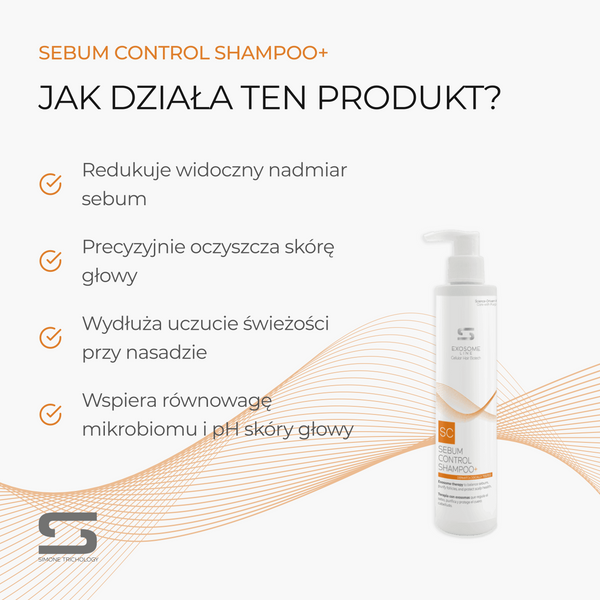 Simone Trichology Sebum Control Shampoo+ Szampon regulujący sebum 250 ml