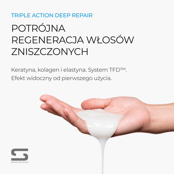 Simone Trichology Triple Action Deep Repair Odżywka regenerująca 500 ml