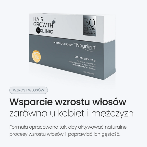 Nourkrin® HairGrowth+ InCLINIC - Proteoglikany - Suplement diety