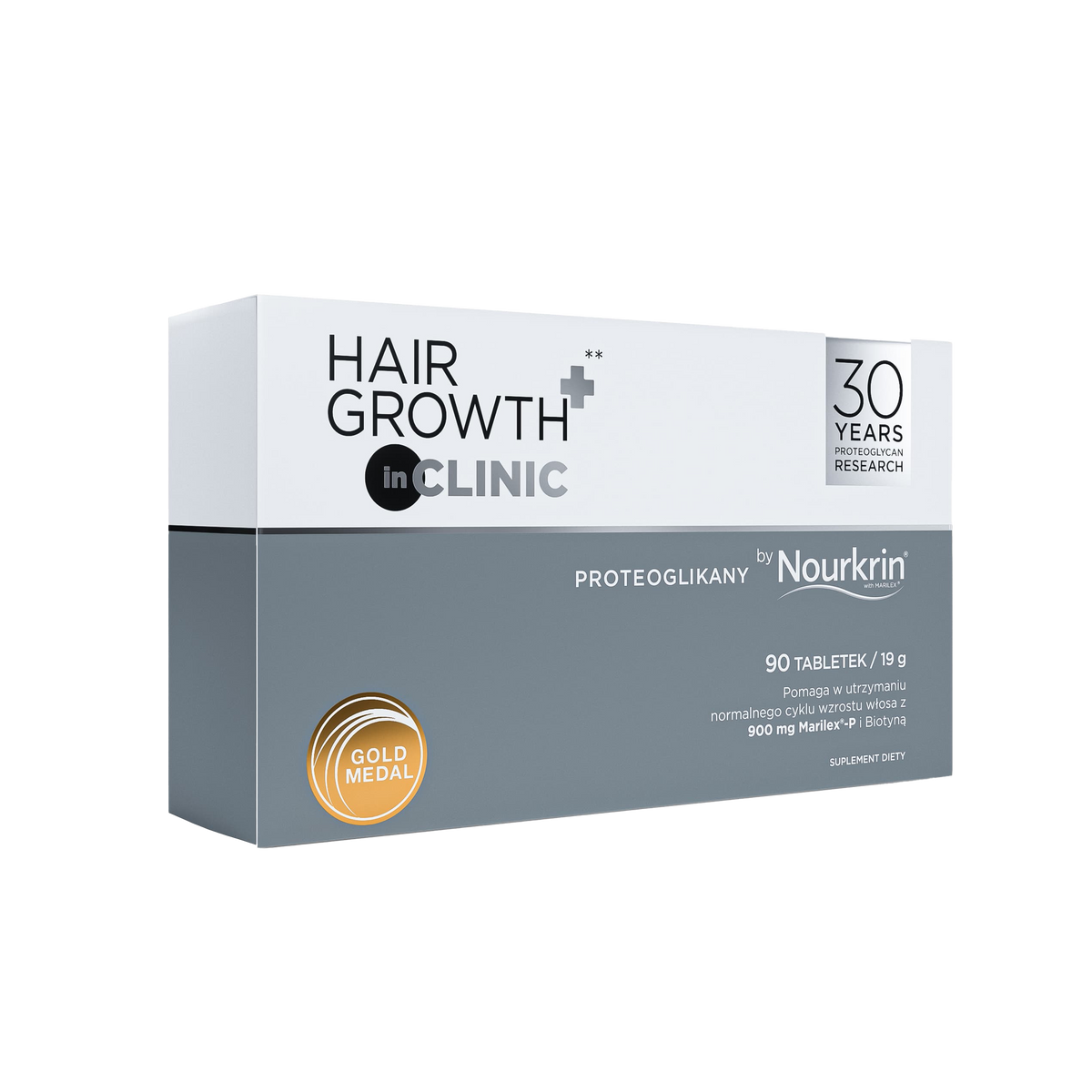 Nourkrin® HairGrowth+ InCLINIC - Proteoglikany - Suplement diety