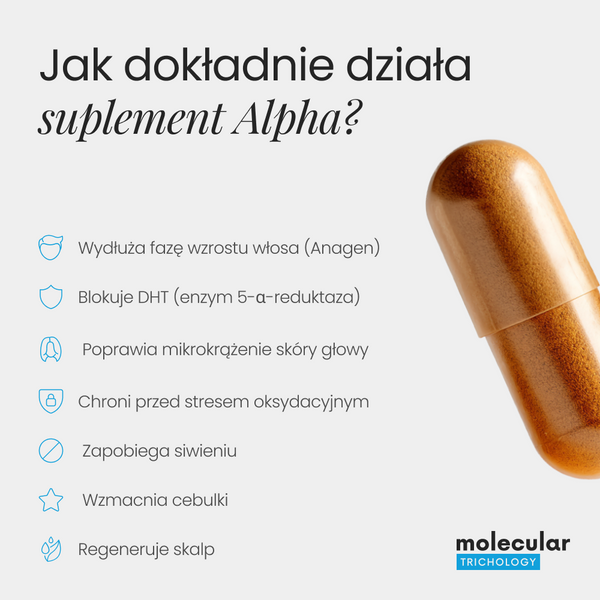 Molecular Trichology Alpha Suplement diety 90 kapsułek