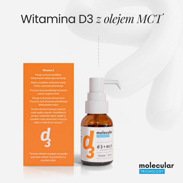 Molecular Trichology Witamina D3 + MCT 4.000 IU Suplement diety